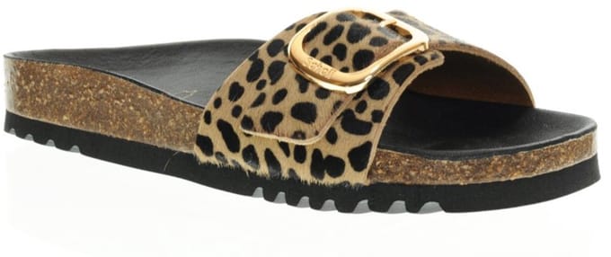 Scholl Khatleen Sandalen 1 Riem Leer Vrouwen - Luipaard