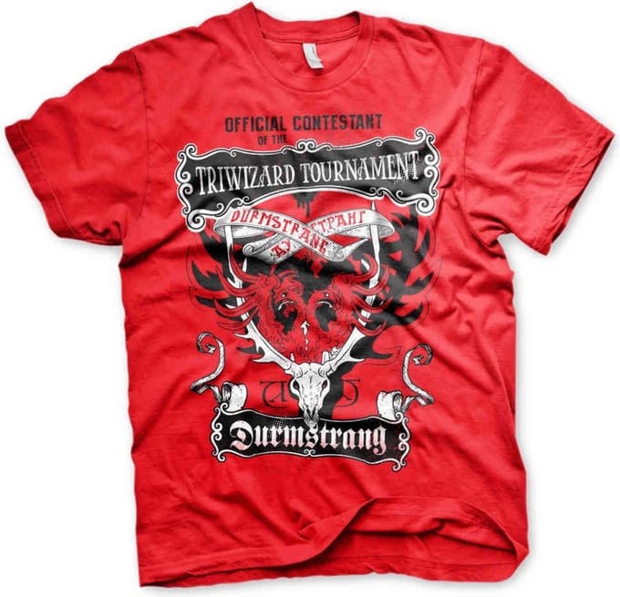 Harry Potter Heren Tshirt -XL- Triwizard Tournament Rood