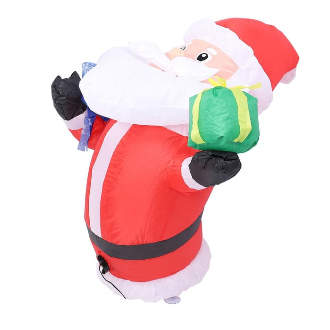 Opblaasbare Kerstman met Ventilator LED-licht 210T Polyestervezel 3.9ft IP44 Waterbestendig Kerstman blue