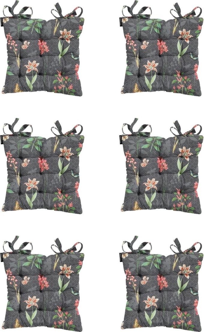 Madison - Zitkussen - Universeel - 6st - 46 x 46cm - Clea Grey - Grijs