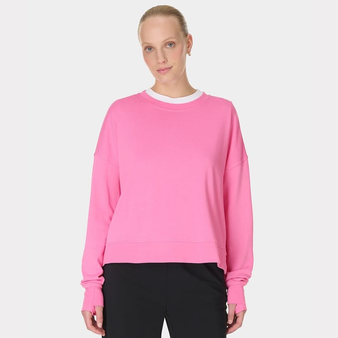 Sweaty Betty Sweaty Betty After Class Crop Sweatshirt - Maat L