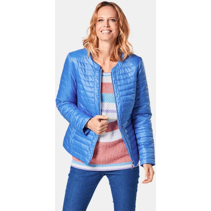 Gewatteerd jack - koningsblauw - Gr. 48 van Goldner Fashion