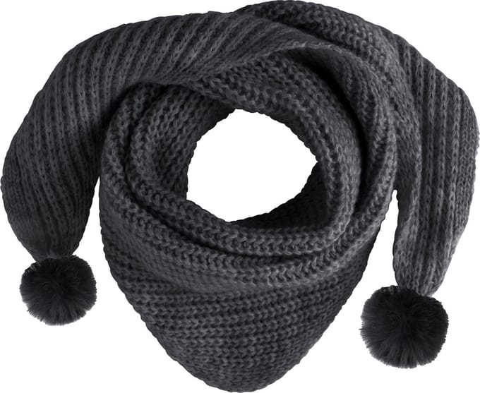 Baby's Only Driehoek sjaal met Pompon Cool - Antraciet - 3-36 mnd - 100% acryl - GOTS