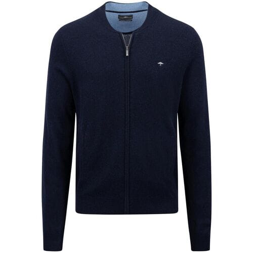 Fynch-Hatton Vest College Collar Merino Cashmere Navy / male