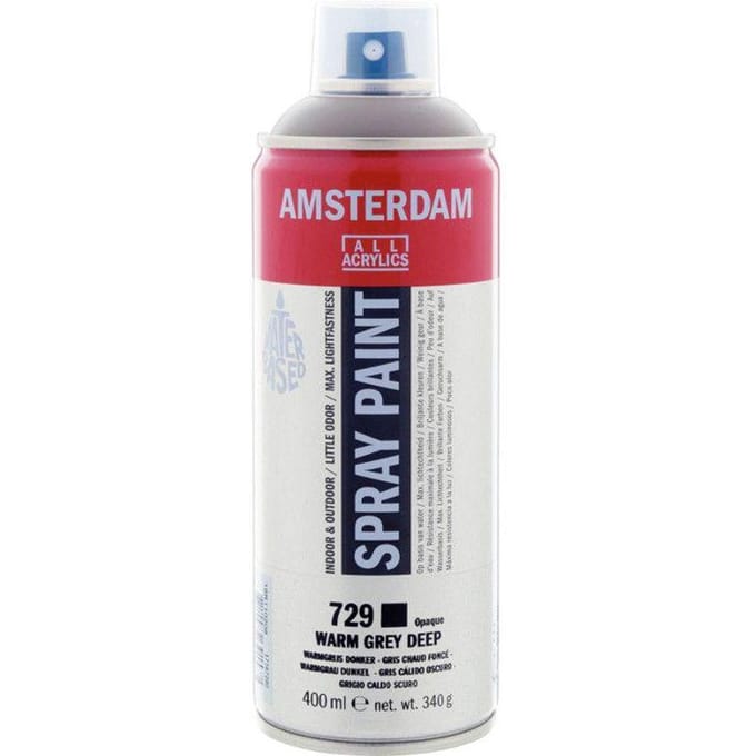 Bombe de peinture Amsterdam 400 ml gris chaud foncé grijs