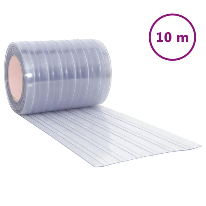 vidaXL - Deurgordijn - 300x2,6 - mm - 10 - m - PVC - transparant