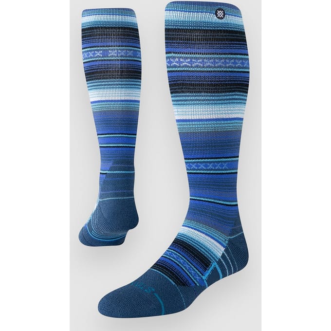 Stance heren performance freshtek infiknit snow kniekousen curren mid wool blauw
