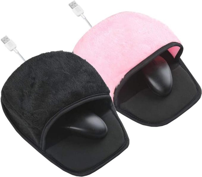 2 Stuks USB Verhitte Muismat - Voor Thuis, Kantoor en School