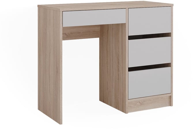 Vicco Sherry Bureau – 90 x 40 cm met laden Wit/Sonoma