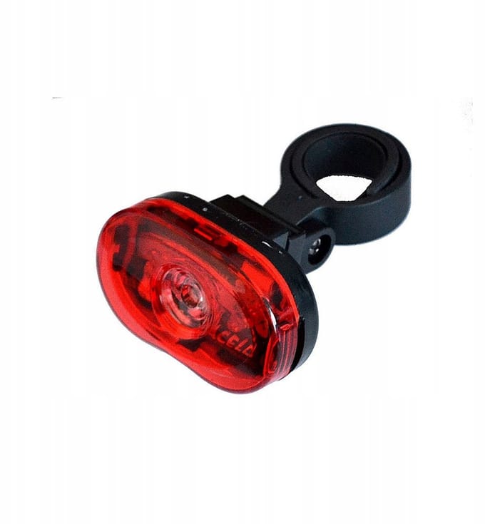 Fietslamp Achter 3 LED Batterijen 2 Functies Inclusief Batterijen