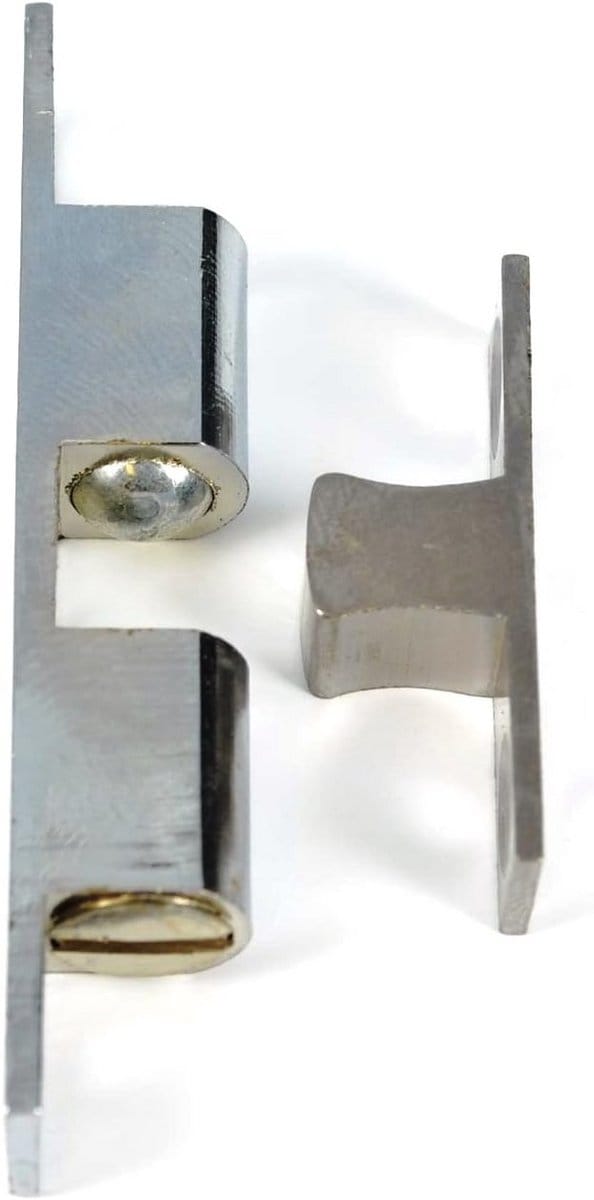 Dubbele kogelsnapper 60 mm - massief verchroomd messing