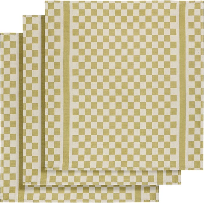 De Witte Lietaer Theedoek Groom-A - 3 stuks - 65 x 70 cm - Katoen