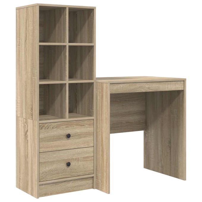 vidaXL - Bureau - Sonoma - Eik - 115,5 - x - 50 - x - 127 - cm - 2 - st
