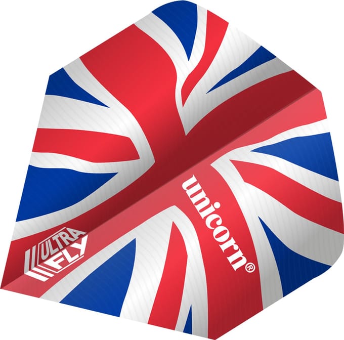 Unicorn Ultrafly Union Jack Wave Big Wing - Dart Flights