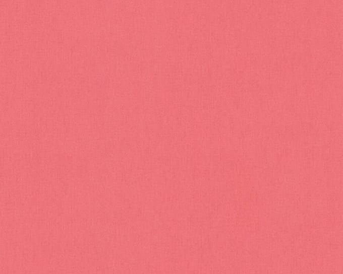 GEMELEERD UNI BEHANG | Modern - zalmrood roze - "Architects Paper" A.S. Création Floral Impression