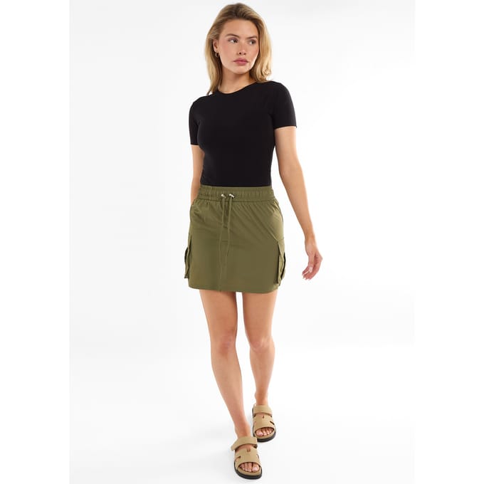 Khaki koord parachute Mini Cargo Rok