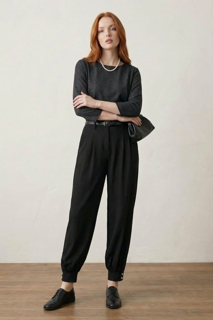 Gepelde Buttoned Leg Op maat gemaakte Broek