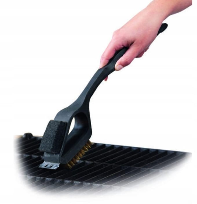 BBQ Collection Barbecue schoonmaakborstel - 3-in-1 - 37 cm - Barbecue/grill reinigingsborstel