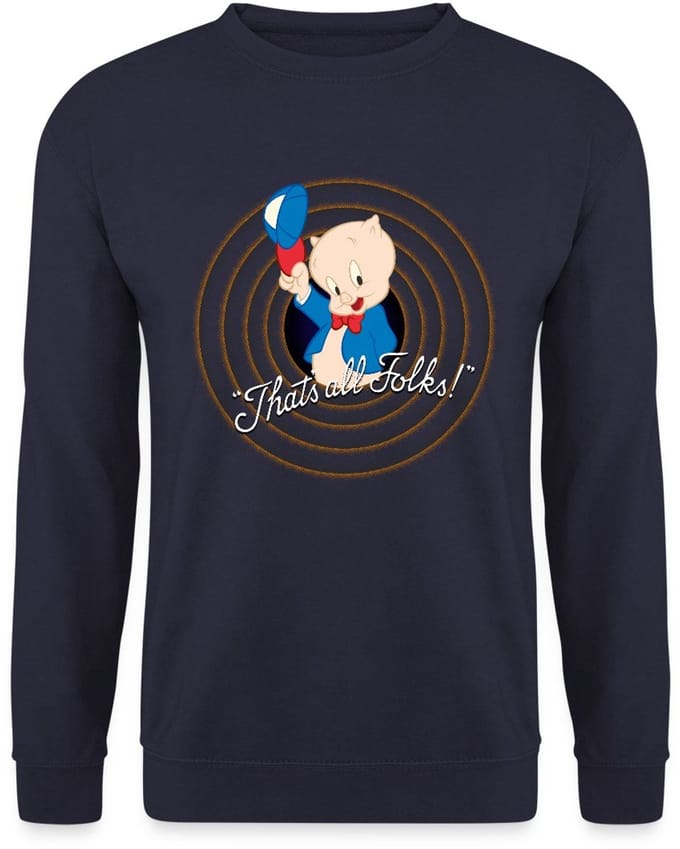Looney Tunes Porky Pig Sweater Heren