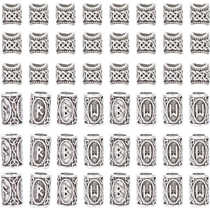 Dreadlocks Haar Kraal Haar Vlecht Manchetten Buisjes Kralen Vlecht Ringen DIY Haar Styling Accessoire gray