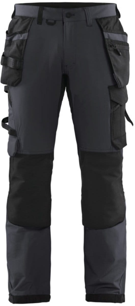 Blaklader Werkbroek met 4-weg stretch 1522-1645 - Zwart/Donkergrijs - C58