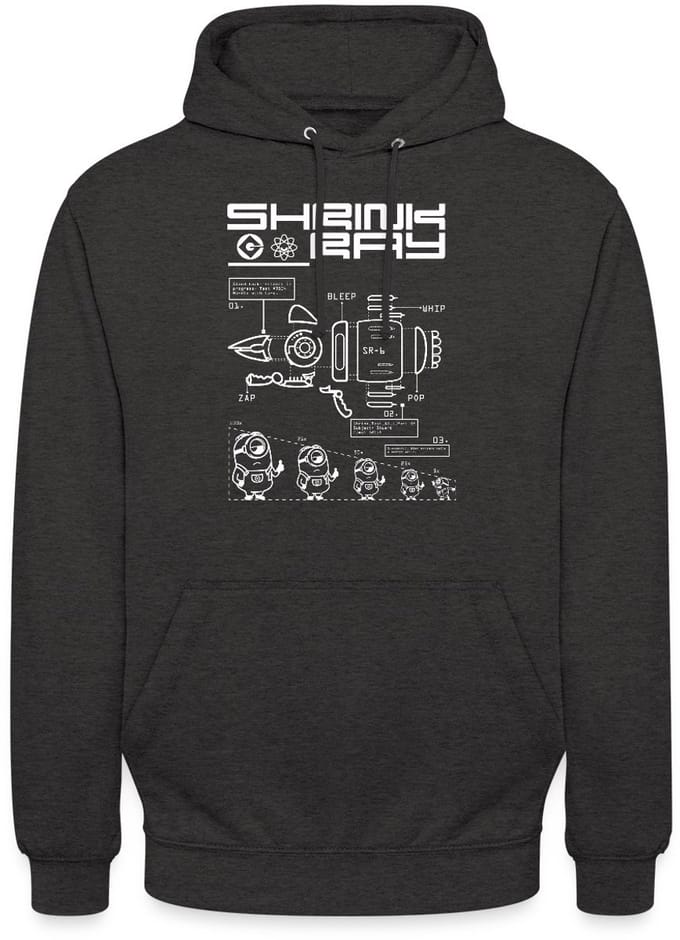 Minions Bouwplan Voor Krimpradiator Hoodie Unisex