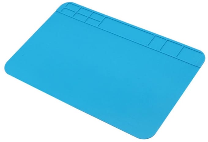 OTRONICÂ® Soldeermat flexibel siliconen 30x20cm blauw
