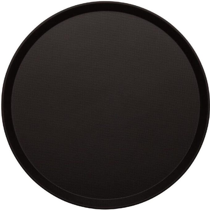 Cambro Treadlite Rond Antislip Glasvezel Dienblad Zwart 40,5cm DB004
