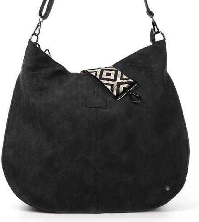 Zwarte Lissabon schoudertas / shopper - OLT10168