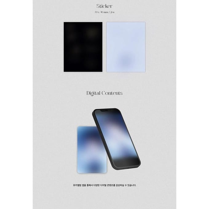 KIM WOO SEOK - Blank Page POCA Ver. POCA Ver. gray