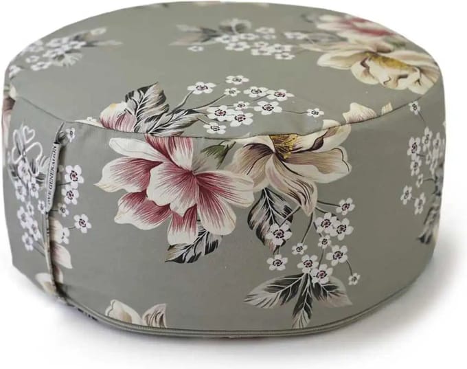 Love Generation - Meditatiekussen - Rond - Vintage Flowers
