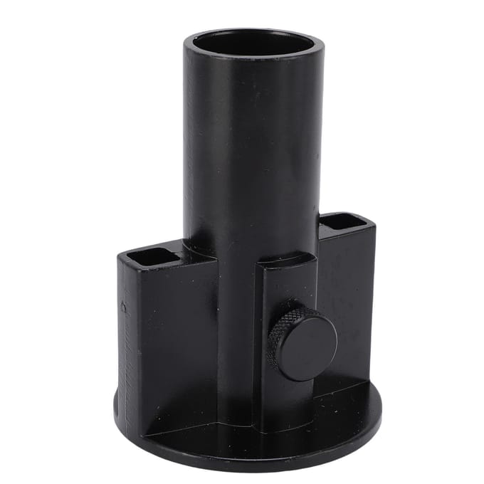 Tarp Paalhouder Aluminiumlegering Tentstokhouder Kampeertentstokstandaard voor Buiten black