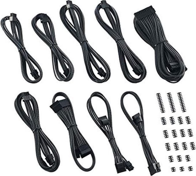 CableMod Classic ModMesh C-Series Cable Kit Corsair AXi, HXi & RM - carbon