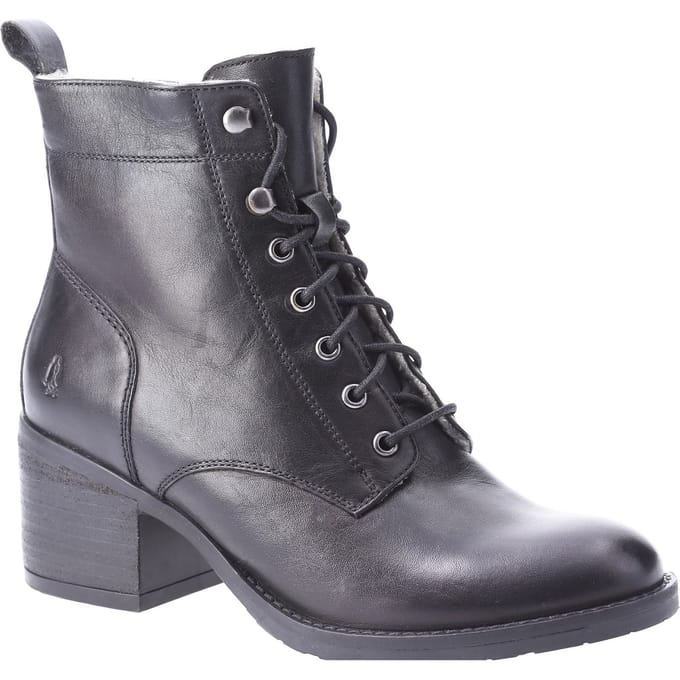 Hush Puppies Harriet Leren Vrouwen Laarzen Zwart
