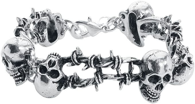 Alchemy Gothic - Gothic Armband - No Man's Land - voor Mannen - zilverkleurig