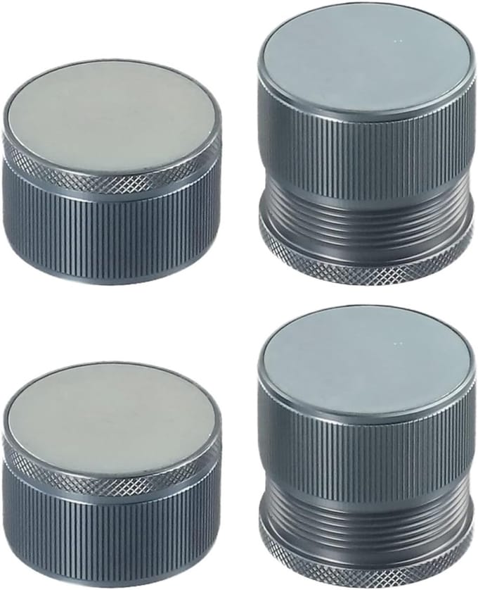 Verstelbare meubels liften set van aluminiumlegering bed risers voor extra ruimte (4 stuks grijs)
