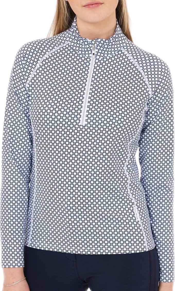 Func Factory dames Longsleeve Shirley navy print maat 36