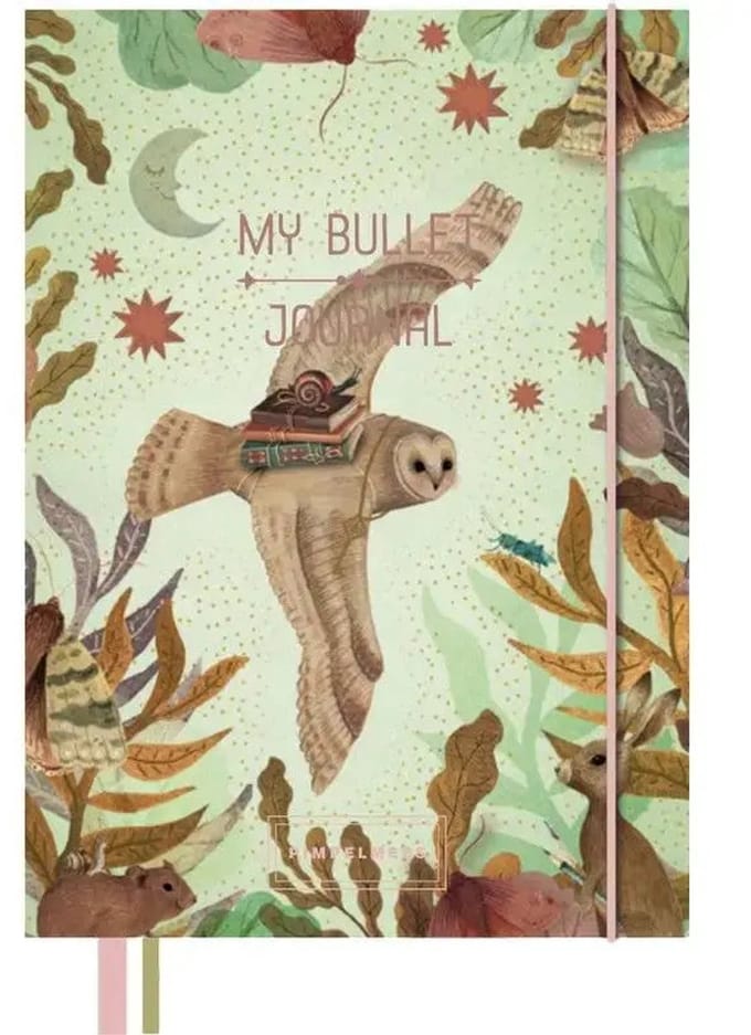 Pimpelmees Bullet Journal Magical Forest Owl Apple