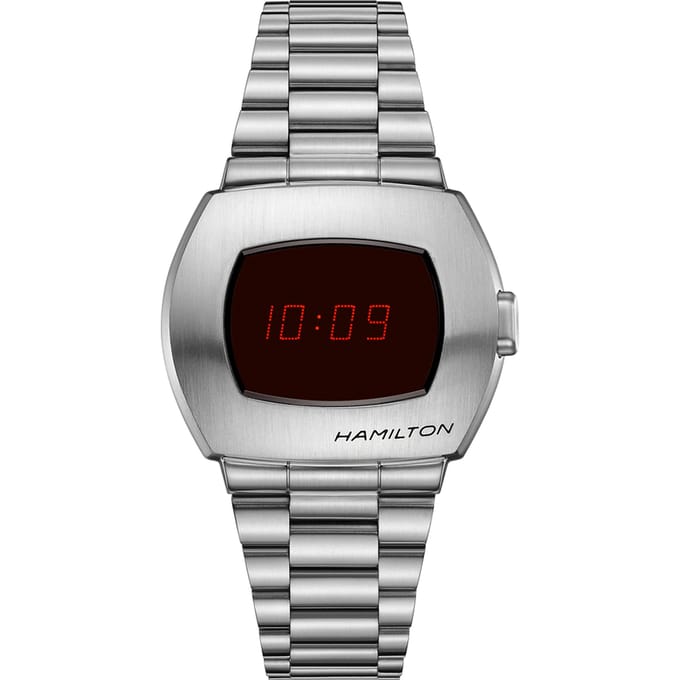 Hamilton American Classic PSR digitaal quartz H52414130 100M herenhorloge zwart