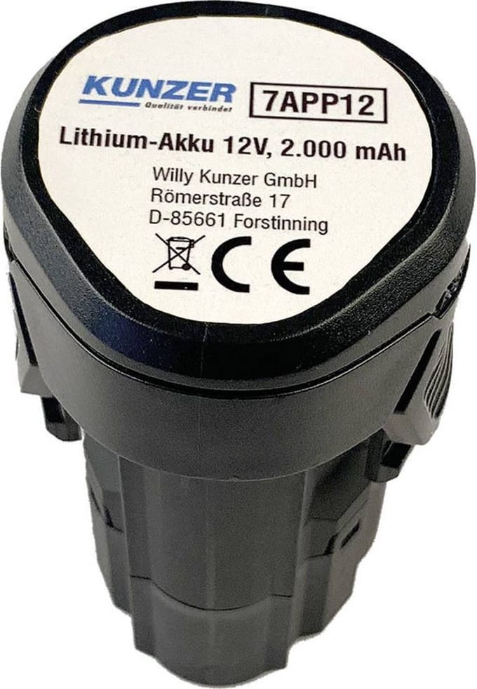 Kunzer 7APP12 Gereedschapsaccu 12 V 2 Ah Li-ion