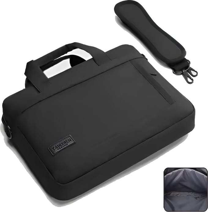 CarryQuest® - Laptoptas 13 Inch - Oxford-stof - Multifunctioneel Ontwerp - Zwart