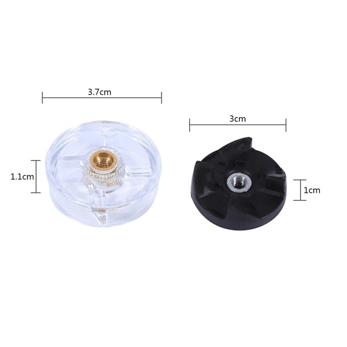 Vervangende onderdelen 2 basistandwielen 3 messen Reserveonderdeel voor Magic Bullet 250W sapcentrifuge white
