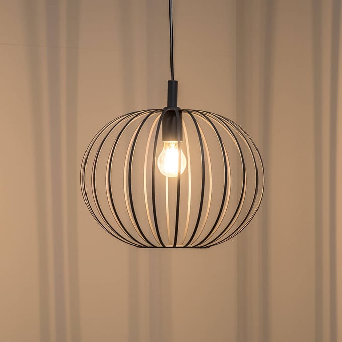 Argon Hanglamp Valor, antraciet, staal, Ø 40 cm