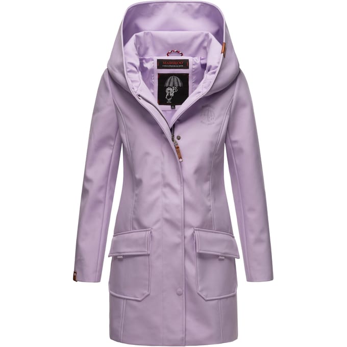 Marikoo dames softshelljas – Mayleen, waterafstotend met capuchon