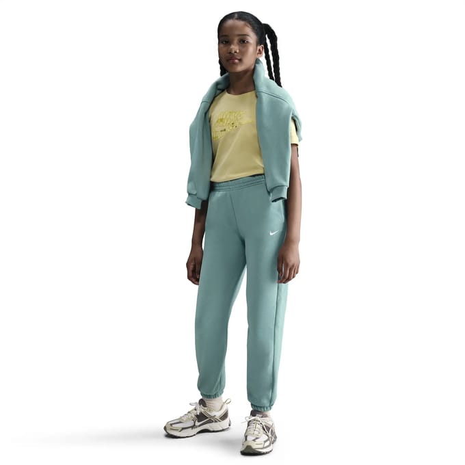 Nike g nsw trend flc cf pant in de kleur groen.