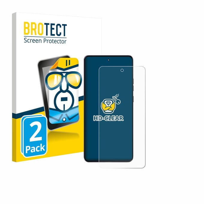 BROTECT - Screenprotector voor Motorola Moto G86 Power - Folie Beschermfolie transparant 2 Stuks