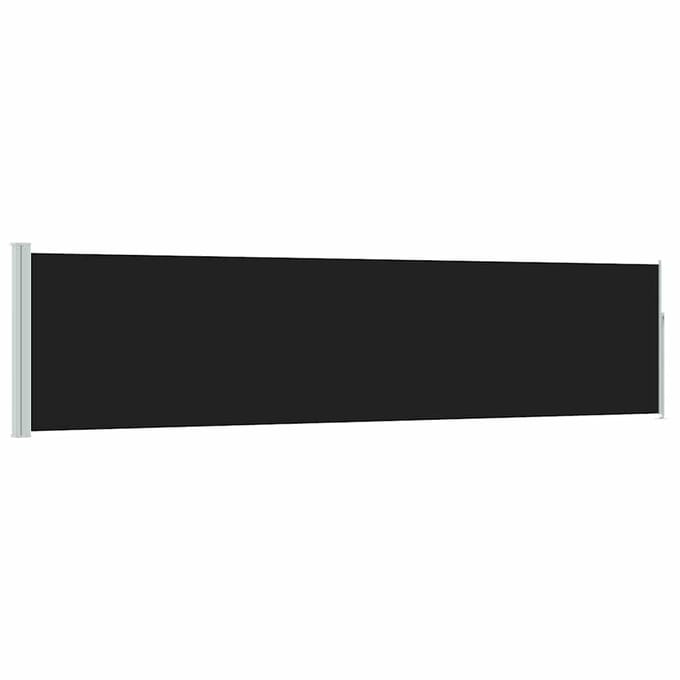 vidaXL - Tuinscherm - uittrekbaar - 117x514 - cm - zwart