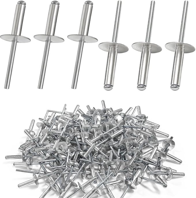 120 Popklinknagels Koepelkop Zilver - Blindklinknagels 4,8 x 20 mm