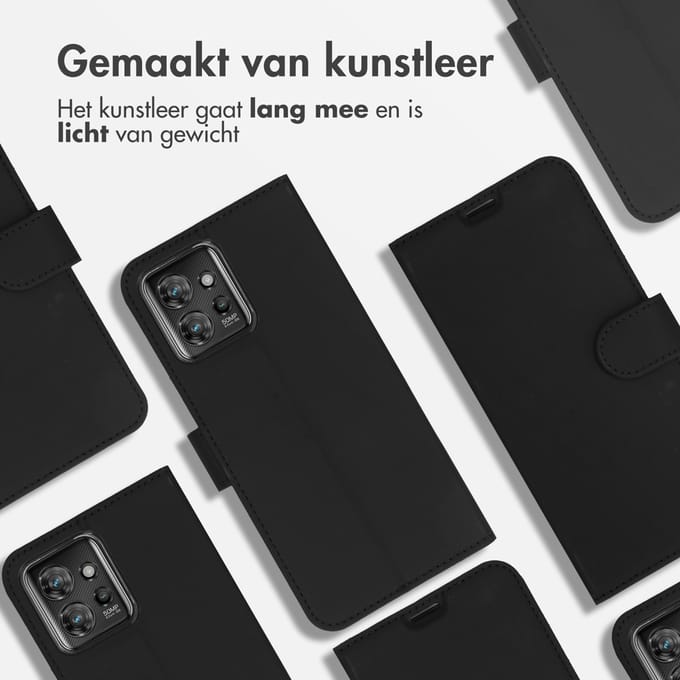 Accezz Hoesje - Geschikt voor Motorola ThinkPhone - Wallet Softcase Bookcase - Zwart