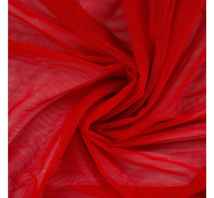 Zachte tule, metergoed - Rood